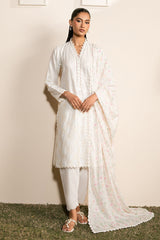 Cross Stitch | Mahiri Lawn 25 | IVORY GLINT