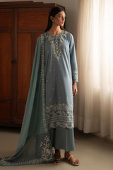 Cross Stitch | Mahiri Lawn 25 | MOONLIGHT BLUE