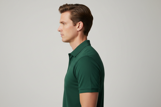 Zayan Men’s Premium Dark Green Polo Shirt – Slim Fit Export Quality Cotton