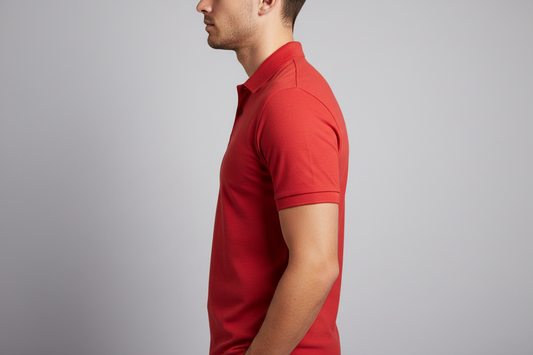 Zayan Men’s Premium Red Polo Shirt – Slim Fit Export Quality Cotton