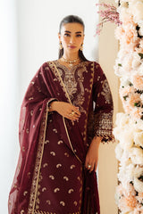Alizeh | Luxury Raw Silk | AF-RS-01-SALSA