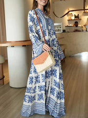 Sowears | Lelan Motif | Blue Dress