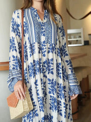 Sowears | Lelan Motif | Blue Dress