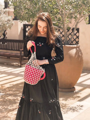 Sowears | Nova Black | Embroidered Dress
