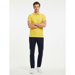 Yellow Polo Confident Pose